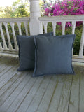 Pair Linen Pillow Covers - Custom Sizes - Custom Fabrics -  Line Pillow Covers - Linen Shams - Euro Shams -  Linen Bedding