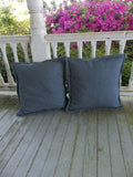 Pair Linen Pillow Covers - Custom Sizes - Custom Fabrics -  Line Pillow Covers - Linen Shams - Euro Shams -  Linen Bedding