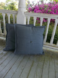 Pair Linen Pillow Covers - Custom Sizes - Custom Fabrics -  Line Pillow Covers - Linen Shams - Euro Shams -  Linen Bedding