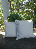 Pair Custom Stripe Ticking Pillows -  Ticking Pillows -  Custom Sixes Fabrics - Nautical Decor -  Porch Decor