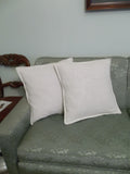 Pair Linen Pillow Covers - Custom Sizes - Custom Fabrics -  Line Pillow Covers - Linen Shams - Euro Shams -  Linen Bedding