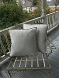 Pair Linen Pillow Covers - Custom Sizes - Custom Fabrics -  Line Pillow Covers - Linen Shams - Euro Shams -  Linen Bedding