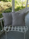 Pair Custom Stripe Ticking Pillows -  Ticking Pillows -  Custom Sixes Fabrics - Nautical Decor -  Porch Decor