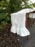 Custom Linen Table Runner - Ruffled Linen Runner - Custom Rable Runner - Wedding Décorations -Table Decor - French Country
